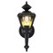 Westinghouse Fixture Wall Outdoor 100W Lantern, Matte Black Steel Clear Glass Panels 6698300 - alternate 1